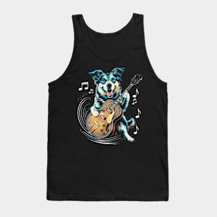 Guitar Dog Music Canine Jam Session Tank Top